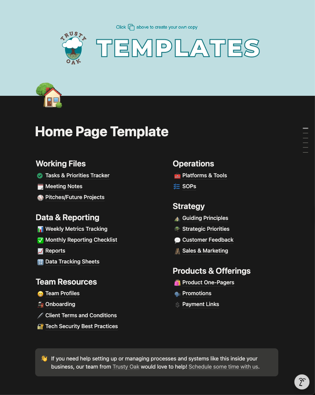 Notion Homepage Template